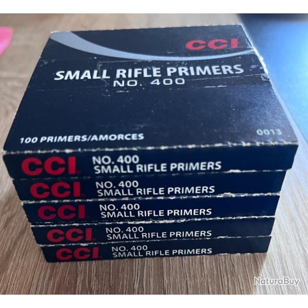 Amorce XXI small rifle primers 400