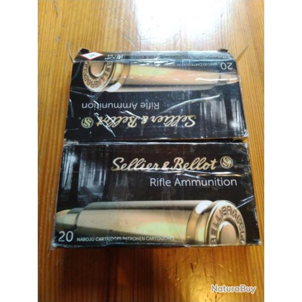 39 Balles sellier Bellot Cal 5,6x52R