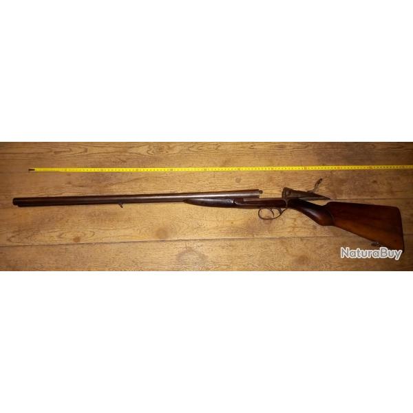 Fusil Darne 3 palmes calibre 16 avec dcors floraux gravs