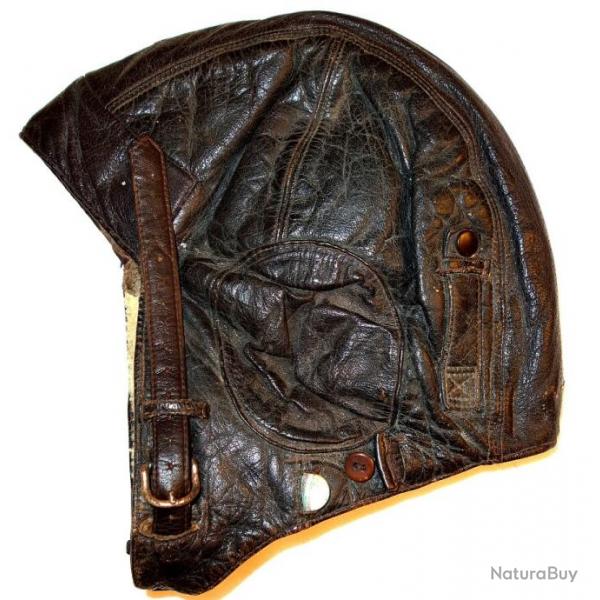 CASQUE ALLEMAND DE PILOTE de la LUFTWAFFE de la SECONDE GUERRE.  /8990