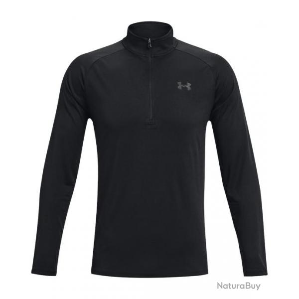 T shirt  manches longues Tech 2.0 Half Zip Couleur Noir