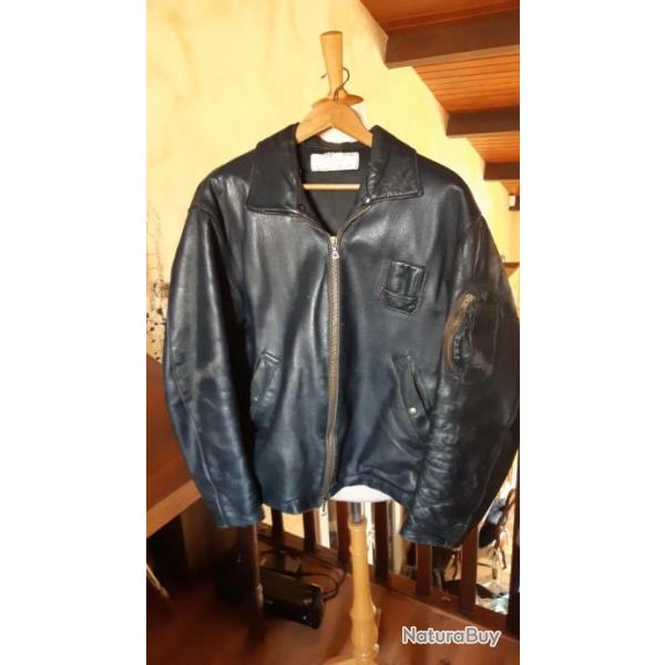 Blouson vintage en cuir d'aviateur