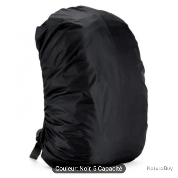 Housse de sac a dos. 45L Noir