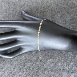 Joli bracelet or 18 carats - maille originale - 18,4 cm
