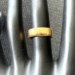 Large anneau en or jaune 18 carats - taille 55 - bague - alliance