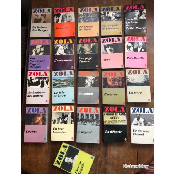 Les Rougon-Macquart l'intgrale 20 tomes + Thrse Raquin, Emile Zola - Poche