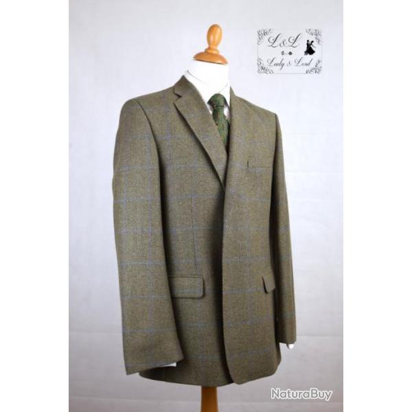 Veste  aprs chasse Magee tweed  verte taille 56