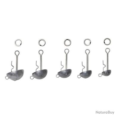 Têtes Plombées VMC Freaky Head N°2 – 5gr – Chartreuse – Lot De 3 – Pêche Carnassier