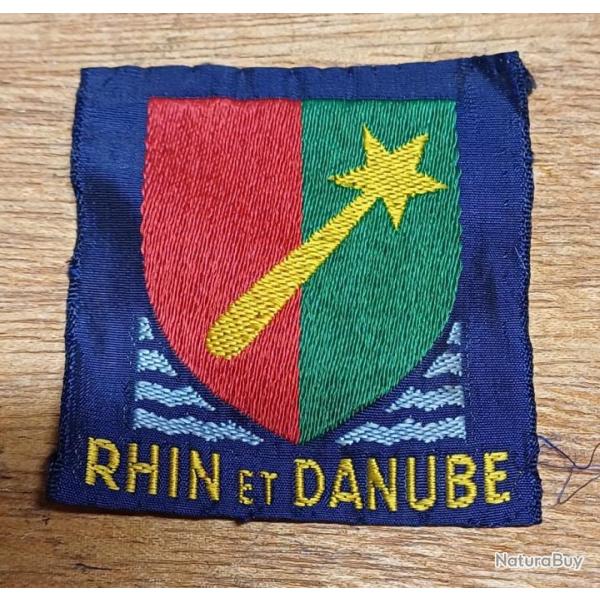 Ecusson patch de manche - 1re Arme Franaise - Rhin et Danube - 1945