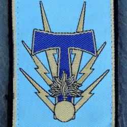 Ancien Patch à coudre (écusson) Brigade Transmissions Appui au com. pour collection, ne pas porter