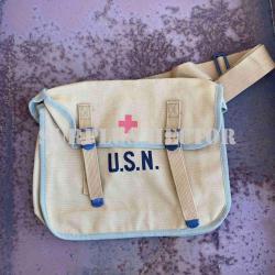 Musette Médicale US NAVY WW2 Reproduction - Militaria WW2