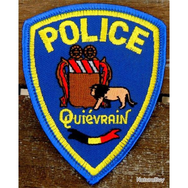 Ancien Patch  coudre (cusson) Belgique police de QUIEVRAIN pour collection ne pas porter