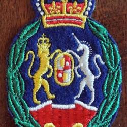 Ancien Patch à coudre (écusson) Monarchie anglaise type1 pour collection ne pas porter