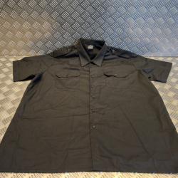 chemise chemisette service manches courtes mil-tec noir dispo taille s m l xl ou xxl neuf 10931002