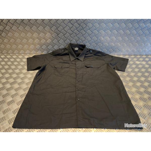 chemise chemisette service manches courtes mil-tec noir dispo taille s m l xl ou xxl neuf 10931002