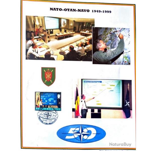 Feuillets timbres commmoration 50 ans OTAN