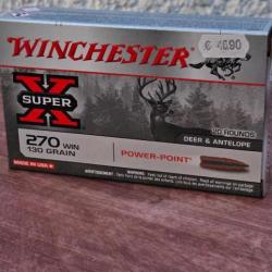 Balle Winchester calibre 270 Winchester