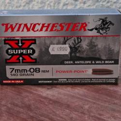 Balle Winchester calibre 7mm08 rem