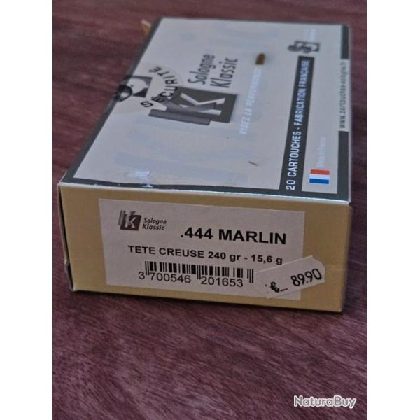 Balle Sologne calibre 444 marlin