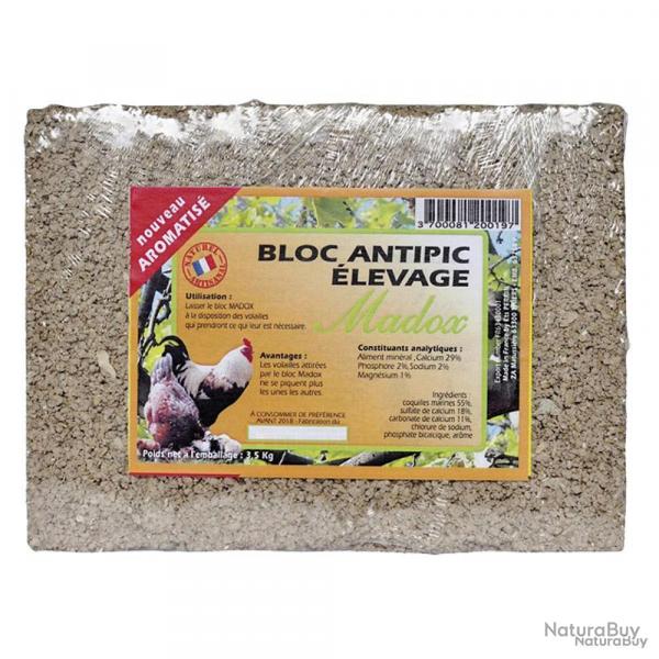 Bloc anti picage pour poules