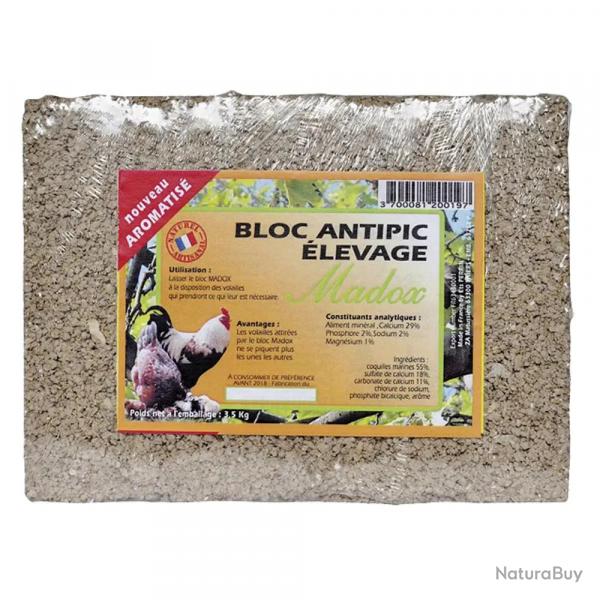 Bloc anti picage pour poules