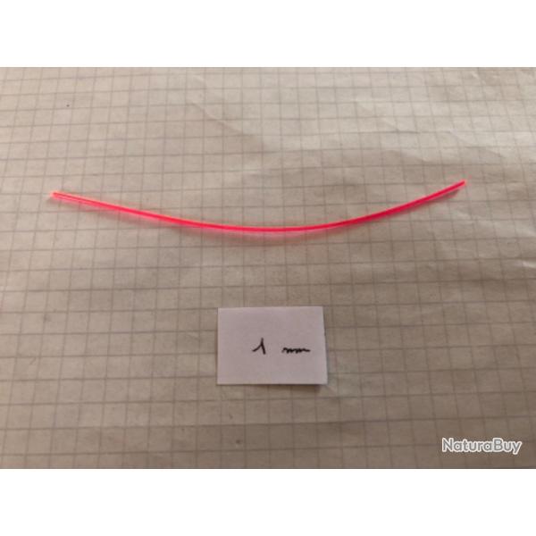 Fibre optique rouge 10cm x 1mm