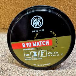 500 Plombs RWS R 10 MATCH 4,5 mm 0.53g