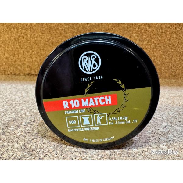 500 Plombs RWS R 10 MATCH 4,5 mm 0.53g