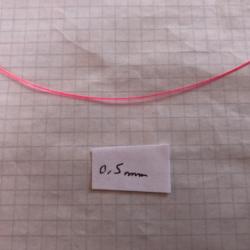 Fibre optique rouge 10cm x 0,5mm