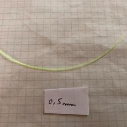 Fibre optique verte 10cm x 0,5mm