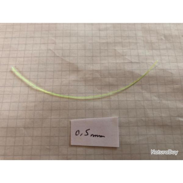 Fibre optique verte 10cm x 0,5mm