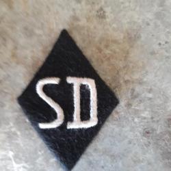 LOSANGE DE  MANCHE BRODE DU "SD"