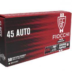 Munitions 45 ACP Fiocchi FMJ 230 grains