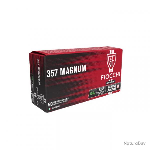 Munitions 357 Magnum Fiocchi SJSP 158 grains