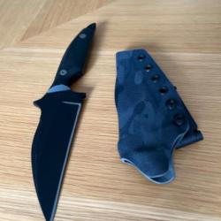 LACI SZABO - JAWS - BLACK CAMO KYDEX SHEATH - VINTAGE - ISSUE NUMBER 8 - NEAR MINT CONDITION -