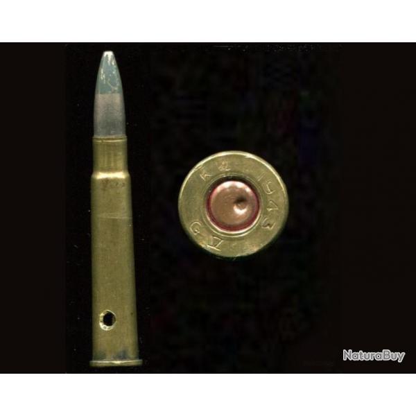 .303 British - RARE traante d'aviation - balle nickel pointe peinture grise - K4 1943 GV ou 1942