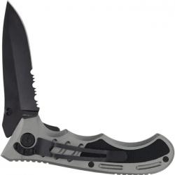 Couteau Smith&Wesson Extreme Ops Lame Acier 7Cr17MoV Serr Manche Alu Linerlock SW1207131