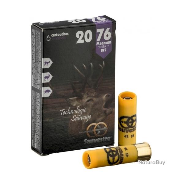 Munitions SAUVESTRE balle flche magnum cal. 20/76 par 6