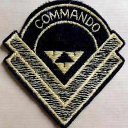 Ancien Patch à coudre COMMANDO (origine à identifier) pour collection ne pas porter