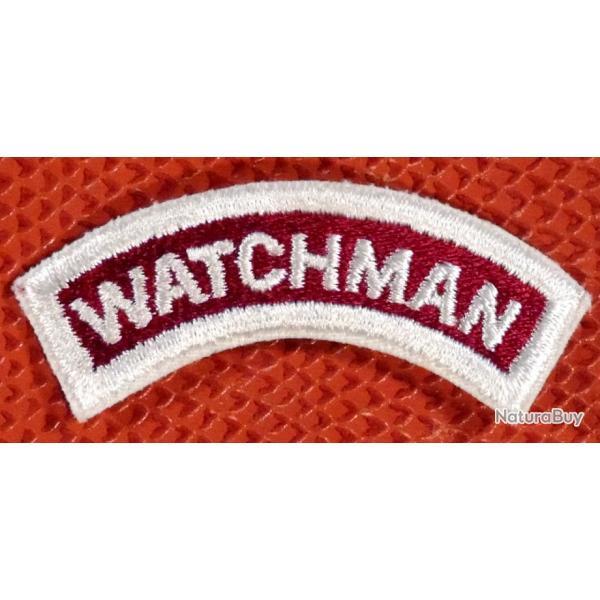 USA Ancien Patch 1940/50 Banane WATCHMAN (gardien) pour collection ne pas porter