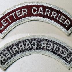 USA Ancien Patch 1940/50 Banane LETTER CARRIER pour collection ne pas porter