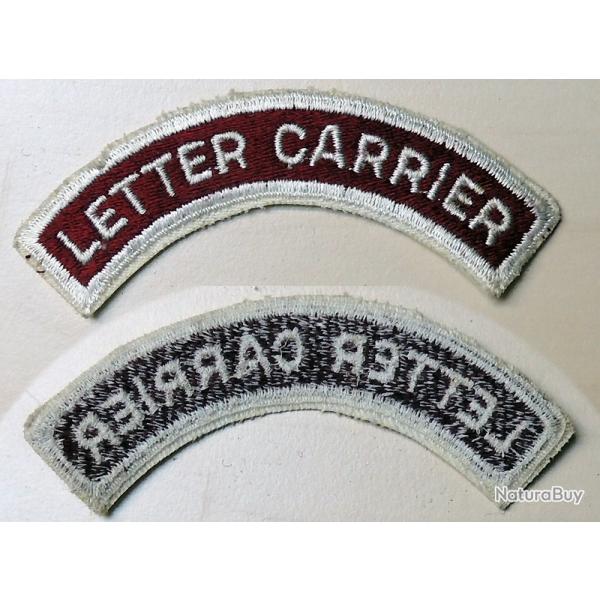 USA Ancien Patch 1940/50 Banane LETTER CARRIER pour collection ne pas porter