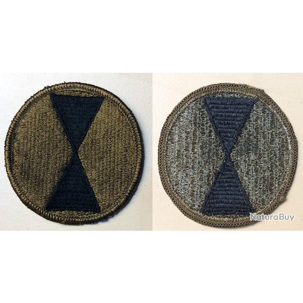 USA Ancien Patch  coudre 7th Division "Bayonet" BV VIETNAM pour collection ne pas porter