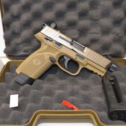 Pistolet FN Herstal 502 Tactical FDE calibre 22lr FDE