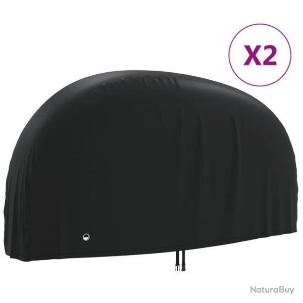 Housses de vlo 2 pcs 200x70x110 cm tissu oxford 190T alsavelo