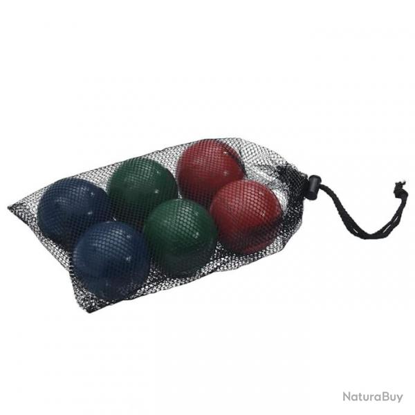 boules Bocce 8 pcs sac de transport bois pin massif