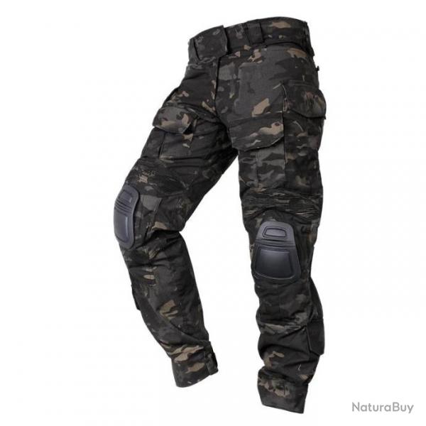 IDOGEAR Pantalon Tactique type G3 - Multicam Noir / W32 / CHINA