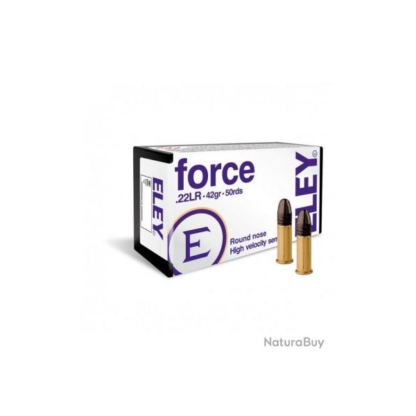 LOT DE 500 MUNITIONS  ELEY FORCE CAL 22LR 42GR