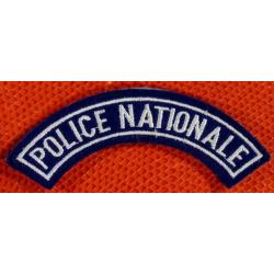 ANCIEN Patch Banane d'épaule Police nationale POUR COLLECTION, NE PAS PORTER