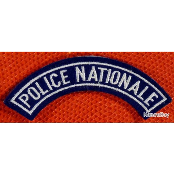 ANCIEN Patch Banane d'paule Police nationale POUR COLLECTION, NE PAS PORTER